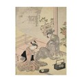 Trademark Fine Art Suzuki Harunob 'Courtesan Dreaming' Canvas Art, 14x19 IC01083-C1419GG